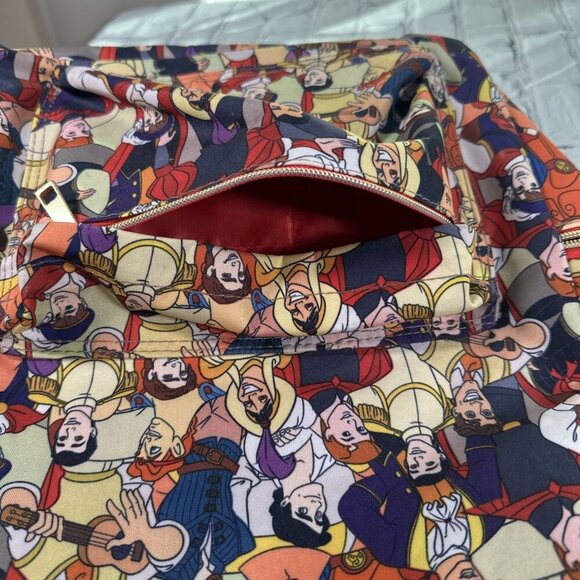 Disney Store Oh My Disney Hero Prince Backpack Bag Flynn Beast Eric Phillip - Picture 12 of 16